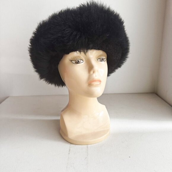 Vintage Sheepskin Sheep Fur Suede Classic Winter Hat main image 4
